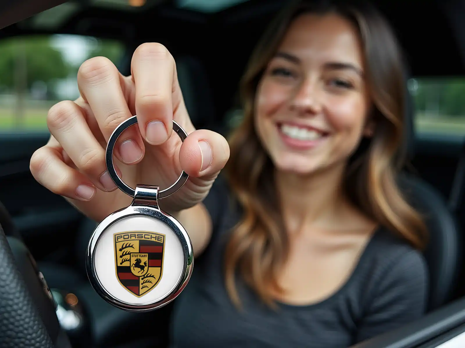 Porsche Llaveros Personalizados Diseño Logo
